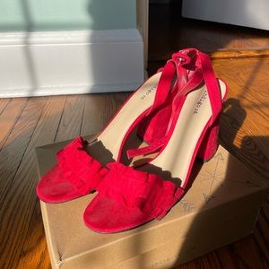 Red Sexy Block Heels